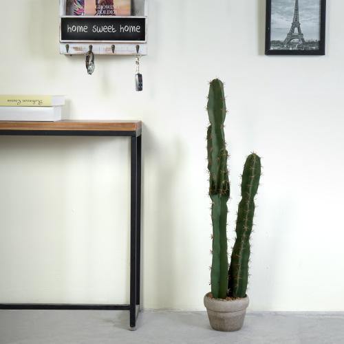Artificial Cactus with Cement Plant Pot, 36 inch