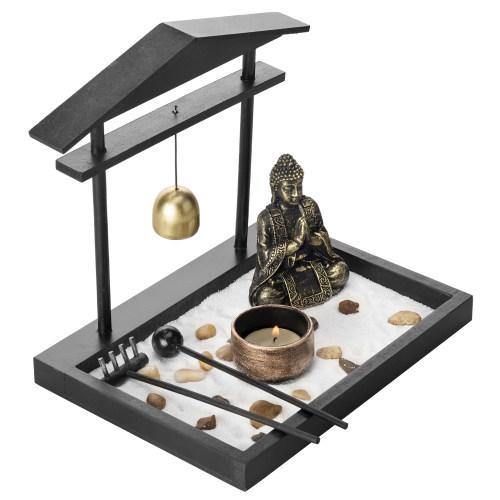 Mini Zen Sand Garden with Accessories and Tray - MyGift