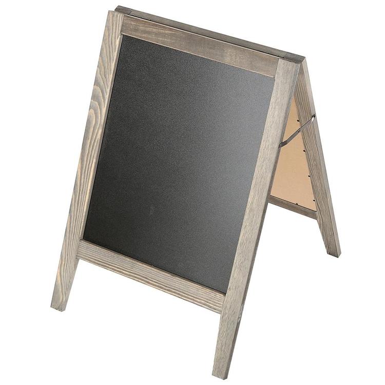 Rustic Wooden Freestanding A-Frame Chalkboard Sign